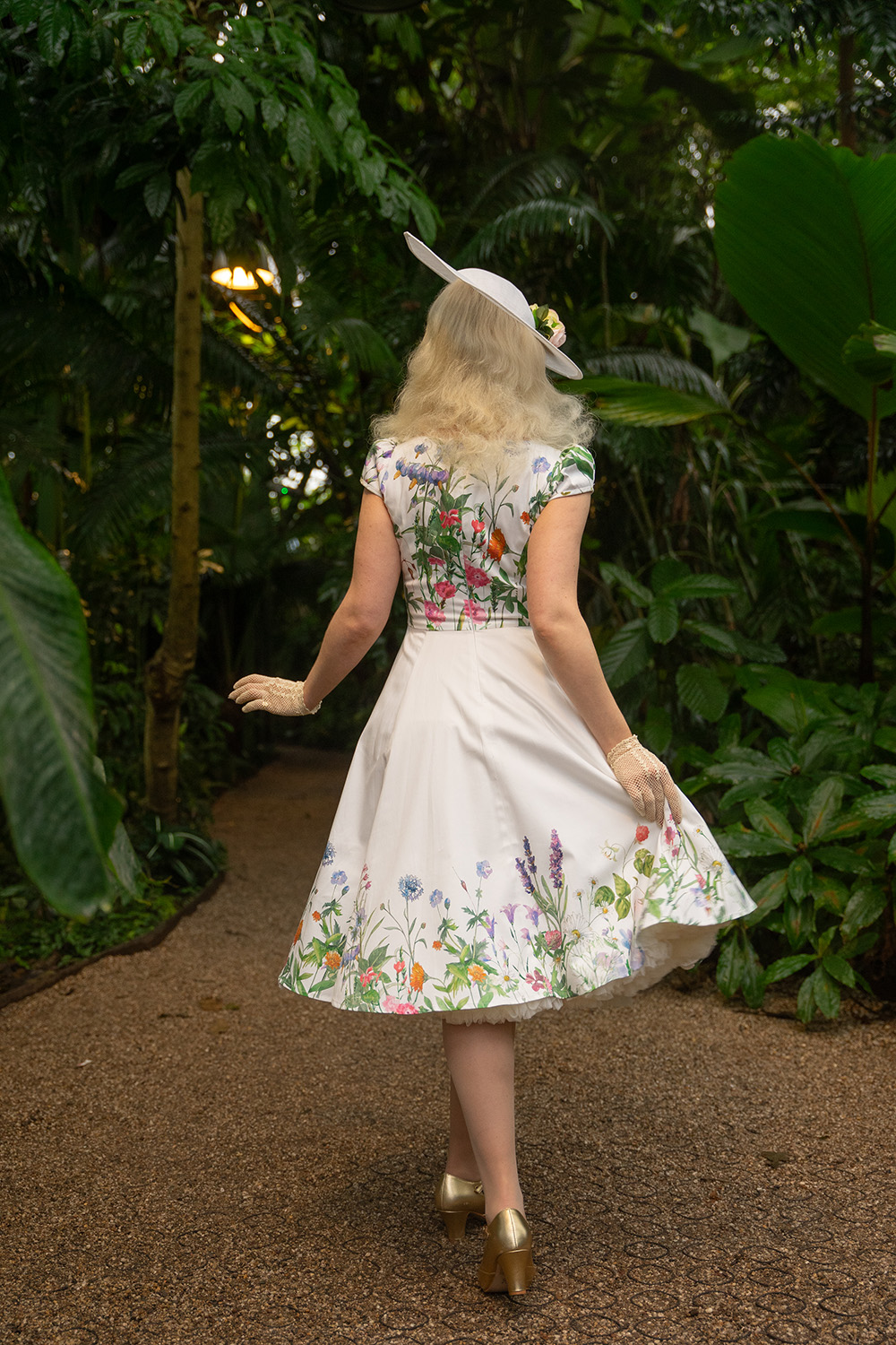 Autumn Floral Swing Dress